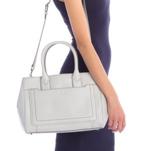 MARC JACOBS Empire City Light Grey Leather Tote